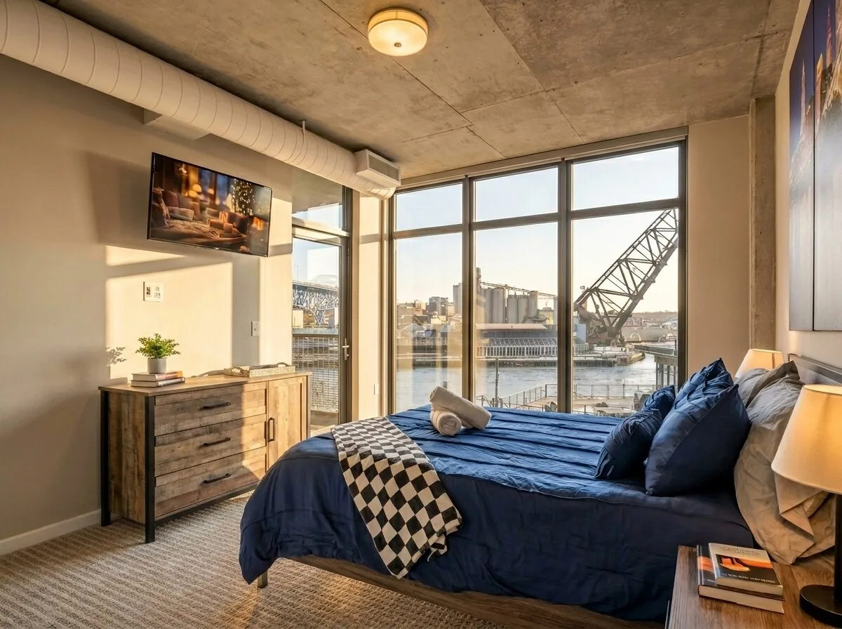 Lake + River view + Balcony + 2 Free Parking + Gym property photo 3